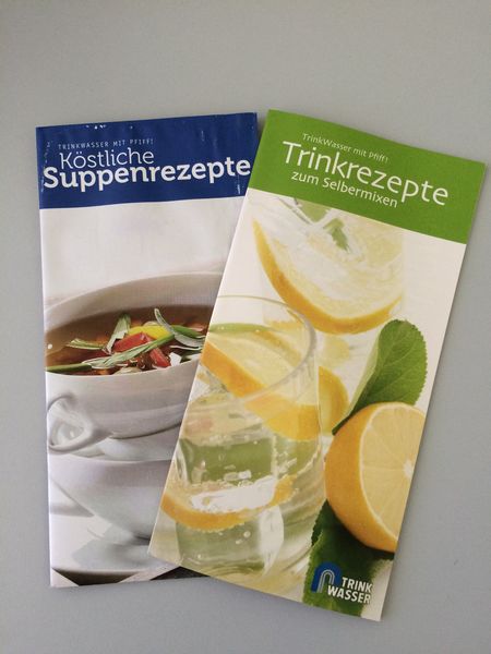 Trinkwasserbroschüren zum Mitnehmen